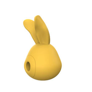 かわいいバニーミニシリコンABSイエロー防水IPX5セックス玩具ポータブルUSB充電式Gスポットバイブレーター振動 - Product Image 3