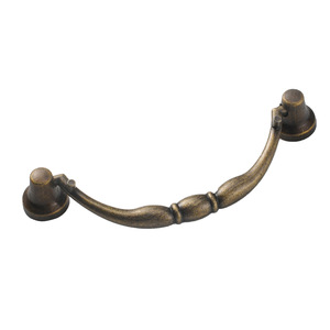 Poignée de tiroir en alliage de zinc bronze style antique, espacement des trous de 92 mm, design traditionnel, quincaillerie de meubles durable - Product Image 4