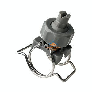 Boquilla de Pulverización Plana con Abrazadera, Conexión Rápida, Doble Clip, Ajustable, 26988-1-6510, Gris - Product Image 1