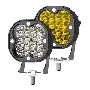 ไฟทำงานแบบ LED สำหรับออฟโรด 4 แถว 16 LED แสงสีเหลืองขาว อลูมิเนียมอัลลอยด์ IP65 ใช้ไฟ DC - Product Image 1
