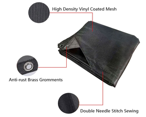 Toldo de remolque para acampar de 9x7 pulgadas, pantalla de malla negra, bloqueador UV, toldo para caravana, parasol lateral - Product Image 3