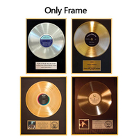 Affiche en aluminium noir or platine disque vinyle avec Plaque personnalisée bon marché