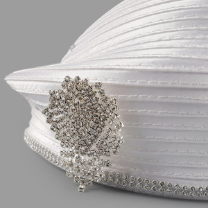 Le plus récent luxe Kentucky Derby chapeau personnalisé fantaisie église chapeau beauté parfait diamant Fascinator chapeau pour les femmes décoration de fête - Product Image 6