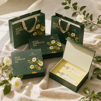 Huile d'olive de qualité alimentaire Emballage cadeau Boîte en forme de livre avec fermeture magnétique Biodégradable Recyclable Laminage mat Logo personnalisé