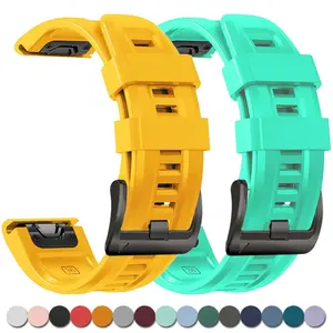 <span class=keywords><strong>Bracelet</strong></span> en silicone 22mm 26mm pour <span class=keywords><strong>Garmin</strong></span> Fenix 7 7X 5Plus 6XPro Enduro <span class=keywords><strong>2</strong></span> Band pour <span class=keywords><strong>Garmin</strong></span> <span class=keywords><strong>Epix</strong></span> Gen <span class=keywords><strong>2</strong></span> Forerunner 965 QuickFit - Product Image 2