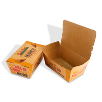 Cajas de embalaje de comida rápida desechables de pollo frito con logotipo personalizado a granel para negocios