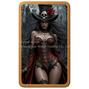 ユニークなデザイン10オンス銅地金販売高レリーフ金属銅10個AVDPオンス.999純粋銅着色スケルトン猫 - Product Image 4