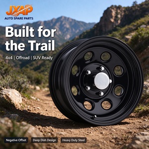 Rueda de Acero de Perfil Bajo de 15, 16 y 17 Pulgadas con Desplazamiento Negativo para Todoterreno <span class=keywords><strong>4x4</strong></span>, para SUV, 5 Birlos, PCD Personalizado 139.7, 150, 165.1 - Product Image 1
