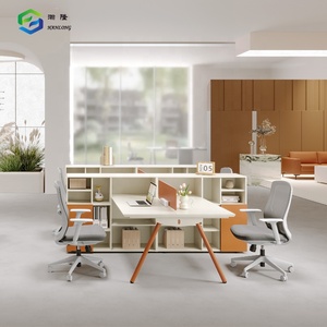 โต๊ะทำงาน2คนพร้อมฮัทช์เวิร์กสเตชันสำนักงานแบบโมดูลาร์ - Product Image 2