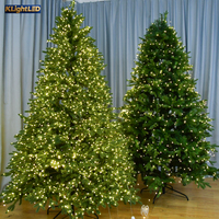 Guirlande lumineuse LED 1000/2000 points lumineux, fil argenté vert, clignotante ou à lumière constante, lumières de lucioles blanc chaud pour Noël, chambre, mariage