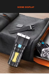 4-Mode Adjustable Brightness IP54 Rated 6000K Daylight Outdoor Emergency Use Multi-Functional LED Display <b>Flashlight</b> - Product Image 6