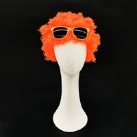 YACHEN 70s 80s 90s Costume de fête coloré moelleux néon fête Clown perruque pour hommes femmes Mardi Gras Costume Party Favors