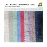 Mourir naturel avec un léger tissu de lin de couleur de fil de l'inventaire d'usine