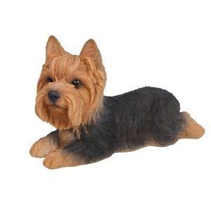 Servicio OEM/ODM, Escultura de <span class=keywords><strong>Yorkshire</strong></span> <span class=keywords><strong>Terrier</strong></span> de Tamaño Pequeño en Sandicast, Figura de Perro Acostado - Product Image 1