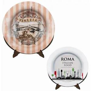 Assiette en céramique personnalisable, merchandising promotionnel - Product Image 1