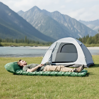 Matelas de camping gonflable léger et pliable CE, imperméable, pour une personne, avec pompe intégrée, portable, pour le salon