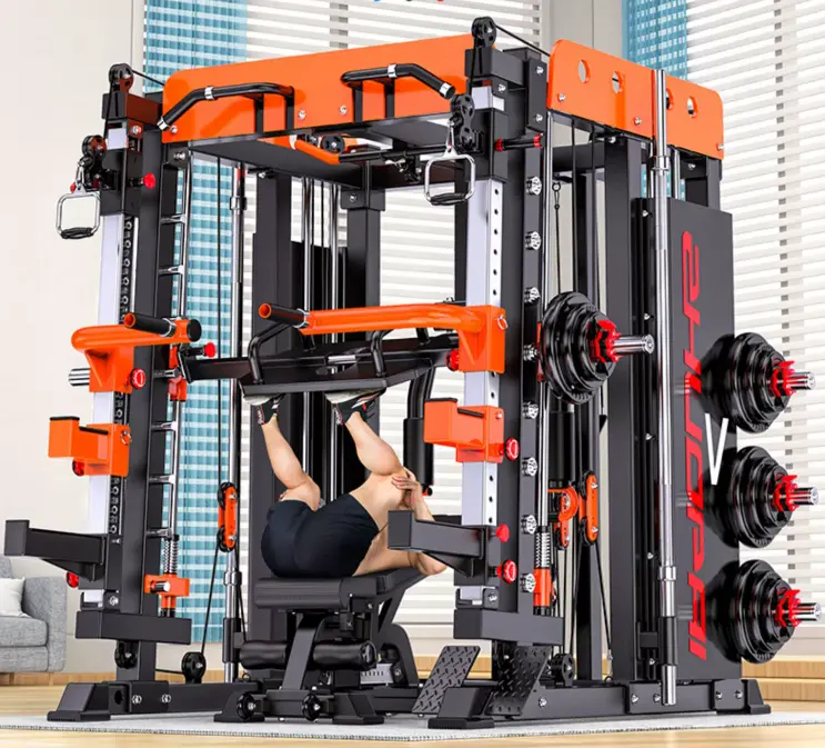 Comprehensive training device squat rack gantry fitness equipment household smith machine multi-functional fitness equipment