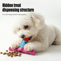 Nunbellpets Jouet interactif pour chien en TPR, assemblable et détachable, pour dissimuler des friandises, résistant aux morsures, jouet à mâcher pour l'entraînement du QI