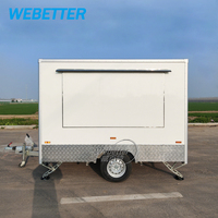 Remorque de food truck WEBETTER Mini avec cuisine complète, 3m, entièrement équipée, petite remorque de concession mobile