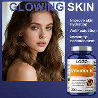 Tablet Vitamin E dan Karoten untuk Dewasa, Antioksidan, Perlindungan Mata, dan Peningkat Imunitas, Dapat Disesuaikan (OEM/ODM)