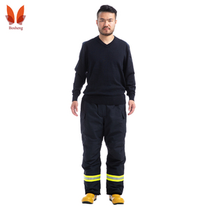 <span class=keywords><strong>Pull</strong></span> à col en cœur à manches longues, coupe ajustée, ignifuge et respirant en aramide pour pompiers, vêtements de travail pour la lutte contre les incendies - Product Image 1