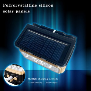 Faro frontal de inducción solar transfronterizo tipo C carga <span class=keywords><strong>LED</strong></span> pesca nocturna correr faro COB luz roja y blanca pantalla de potencia - Product Image 4