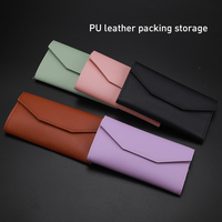 Pinzas para Pestañas con Punta de Fibra, Accesorios de Belleza, Pinzas para Pestañas de 90 Grados, Venta al por Mayor, Kit de Pinzas para Pestañas Postizas, Estuche de Cuero