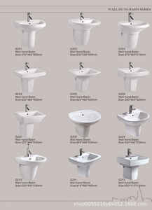 Lavabo montado en la pared de cerámica blanca moderna Lavabo de manos redondo de nuevo diseño con escurridor para accesorio de <span class=keywords><strong>baño</strong></span> - Product Image 4