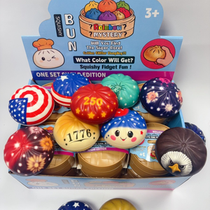 Set de Juguetes Blandos Patrióticos del 250 Aniversario de América 1776-2026, Antiestrés, Caja de Regalo, Artículos para Fiestas, PU - Product Image 5