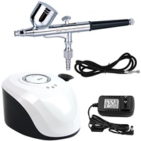 Mini pompe à air rechargeable BT-19, kit d'aérographe cosmétique à alimentation par gravité, compresseur d'air en cuivre pour la décoration de gâteaux