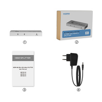 FJ-4K102-H FJGEAR 3840*2160/60Hz 2 ports 1 entrée 2 sorties Répartiteur HDMI Compatibilité multi-appareils 4K HD HDMI 1.4 Version Distributeur