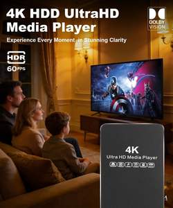 Lecteur multimédia numérique 4K ACEMAX avec boîtier métallique, SSD/HDD 2,5 pouces intégré, USB 3.0, Type-C, Micro SD, boucle automatique, sans Wi-<span class=keywords><strong>Fi</strong></span> requis - Product Image 2