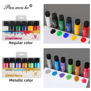 Set di Colori Acrilici Panwenbo 60ml, Pigmenti Artistici Ricchi di Colore, Vernice Acrilica Non Tossica per Dipingere su Tela - Product Image 5