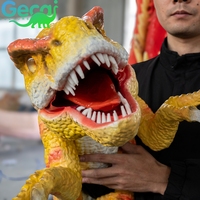 Marionnette de dinosaure réaliste pour fête sur le thème des dinosaures, petit dinosaure animatronique, simulation de dinosaure bébé