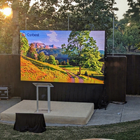 Écran LED Canbest P3.9 3.9mm 2.6mm étanche 4x3 mètres, panneau d'affichage LED pour cinéma en plein air, sports en direct, concerts, mur vidéo LED extérieur