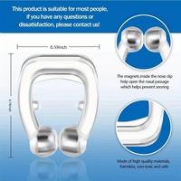 1 pièce Dispositif anti-ronflement en silicone pour un sommeil réparateur, pince nasale magnétique anti-ronflement pour une meilleure qualité de sommeil, outil de soin personnel