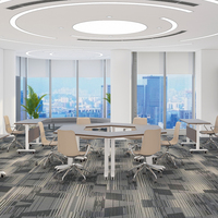 Table pliante OMNI moderne en acier inoxydable, gain de place, réglable, convertible, pour conférences et formations au bureau