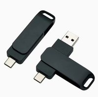 Clé USB 2.0 2 To Type-C Nouveau type d'interface de style bâton métallique