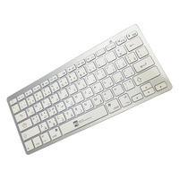R8 1816 Keyboard Mini Nirkabel Bluetooth Ultra Tipis Portabel untuk Komputer Kantor, Laptop, dan Tablet