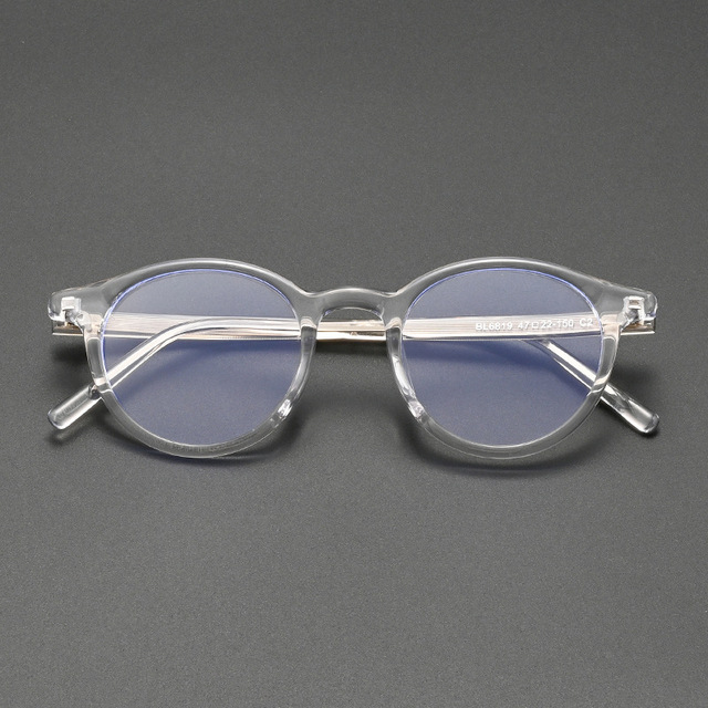 Vintage Round Full Rim Eyewear Comfortable Prescriptive Universal Daily Wear Optical Glasses