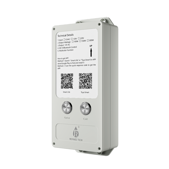 Refined 12VAC 120VAC 220VAC LED Pool Light Tuya Smart Life Mobile Phone APP WiFi Control Box System for Pool Light Controlling