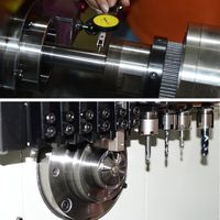 Tour CNC 5 axes de précision en Chine CK1107 avec double broche pour structure horizontale à lit plat de Type suisse système de contrôle Siemens