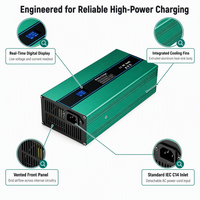 Chargeur de batterie pour énergie nouvelle 54,6 V 15 A avec entrée CA 110 V à 220 V 50 Hz 60 Hz pour la charge de batteries