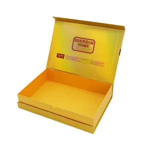 Recycelbare metallische buchförmige starre geschenkbox aus karton kundenspezifischer druck papier clamshell magnetische geschenkbox