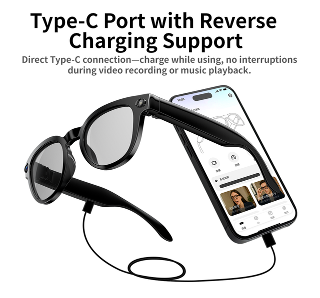 MT3 Translate Video Recording Glasses Smart Wireless Call Music Sport BT Sunglasses Outdoor AI Smart Glasses with Camera
