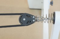 Meilleur prix : Reformer de Pilates professionnel en bois, avec longue boîte d'assise en cuir blanc, à ressorts durables, pour studio et usage commercial