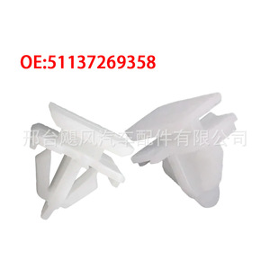Clips de Fijación para Protector de Umbral de Puerta BMW X3 F25 X4, 51137269358, Plástico Resistente al Agua - Product Image 1