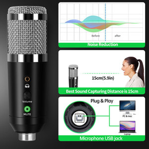Depusheng A9 Set Microfono a Condensatore USB con Treppiede da Studio per PC, Mobile, Registrazione e Canto dal Vivo - Product Image 2