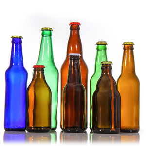 Botella de Cerveza de Vidrio Transparente Recargable de <span class=keywords><strong>33</strong></span> <span class=keywords><strong>Cl</strong></span> con Tapa Corona Verde, Negra o Ámbar, 7oz, 330 <span class=keywords><strong>ml</strong></span>, 500 <span class=keywords><strong>ml</strong></span>, 750 <span class=keywords><strong>ml</strong></span> - Product Image 2