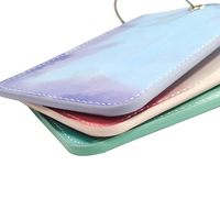 Étiquettes d'identification de nom de boucle en acier inoxydable personnalisables Étiquette de bagage en PU vierge avec fonctions de sublimation Logo personnalisé et motif de lettre